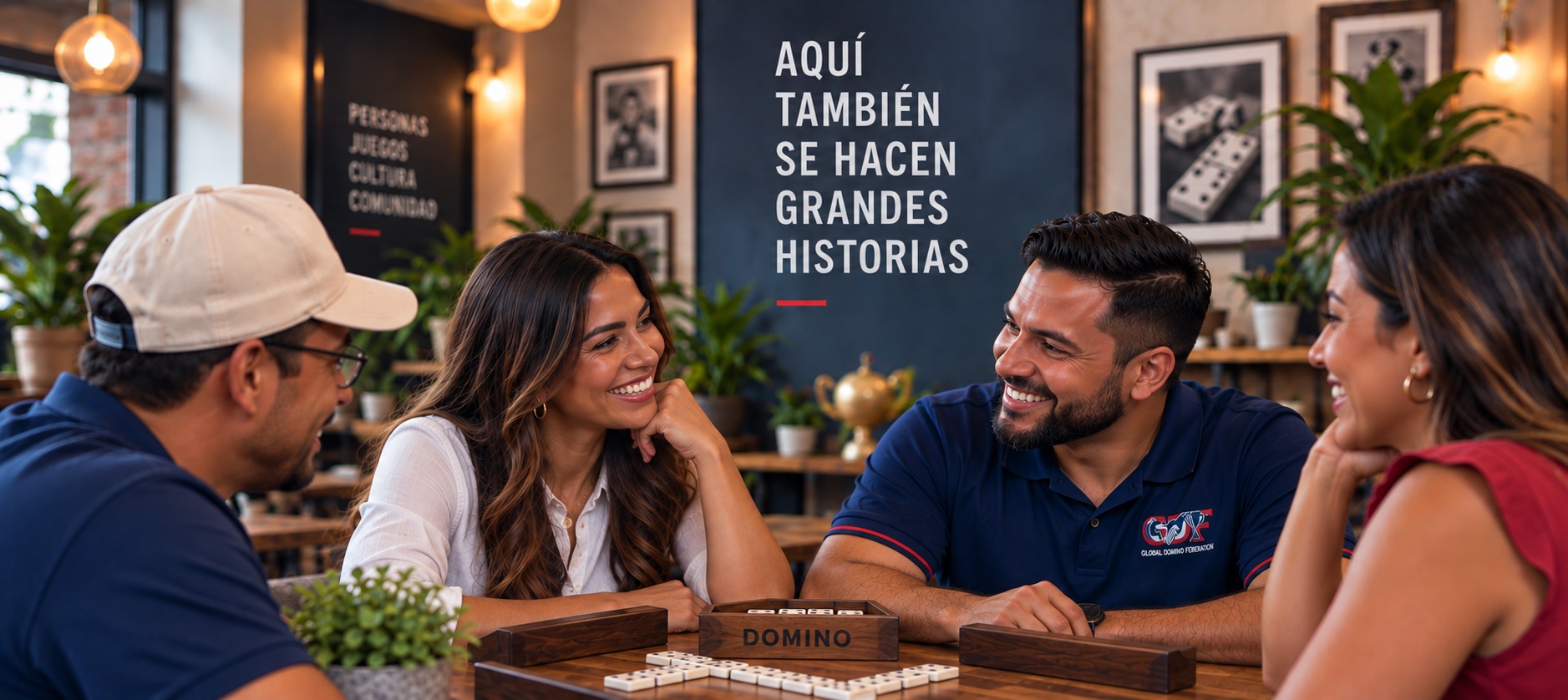 Amigos compartiendo historias alrededor de una mesa